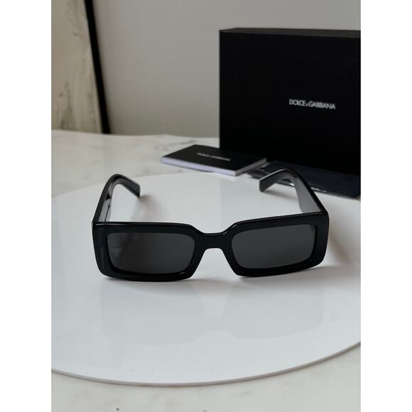 NEW Dolce Gabbana DG6187 Slim Black Sunglasses main image 4